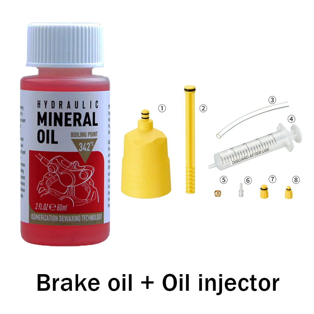 Hot Fietsrem Minerale Olie Systeem Vloeistof 60Ml Fietsen Mountainbikes voor Shimano 27Rd Fiets Hydraulische Schijfremolie Injector
