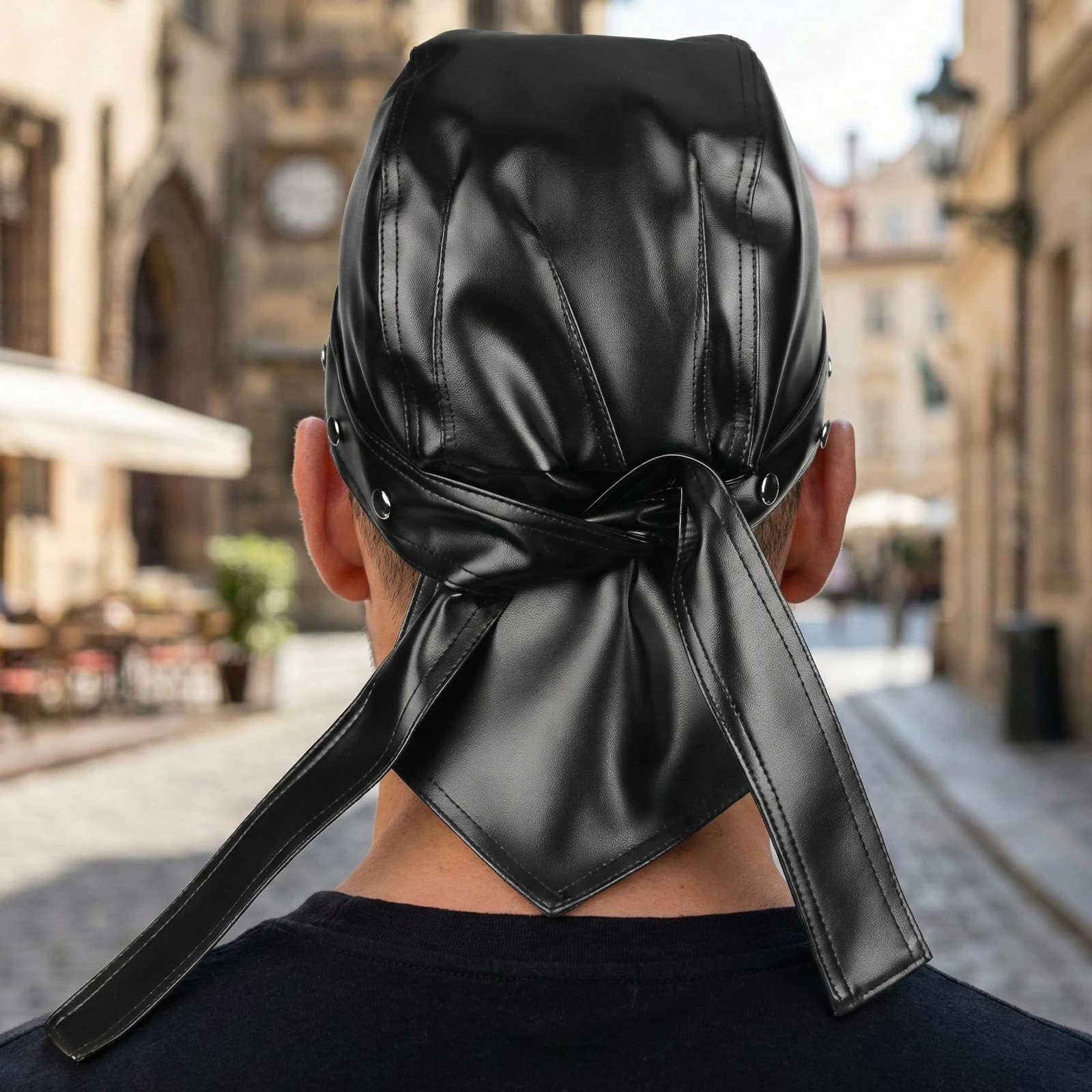 غطاء رأس من الجلد الصناعي للدر - مراجعة Bandana Doo Rag وسعره
