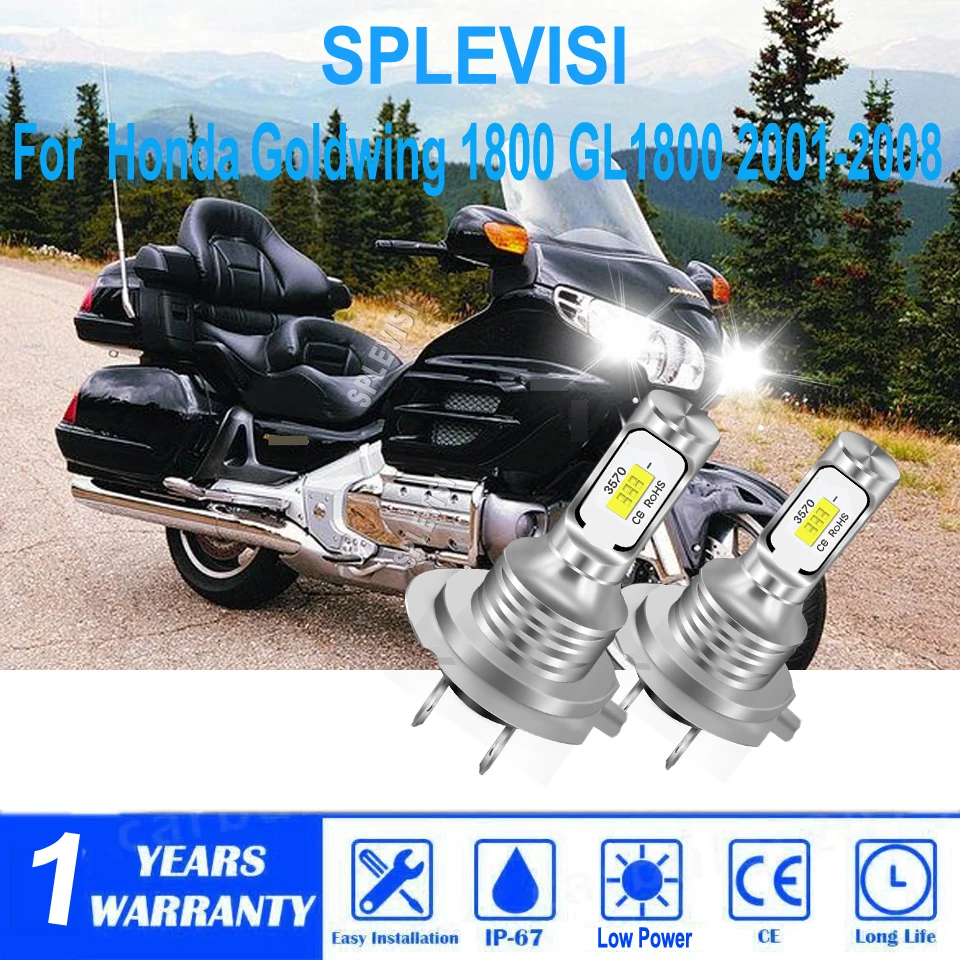 H7 Motorcycle Led Headlight -deliver unparalleled brightness For Honda Goldwing 1800 GL1800 2001 2002 2003 2004 2005 2006-2008
