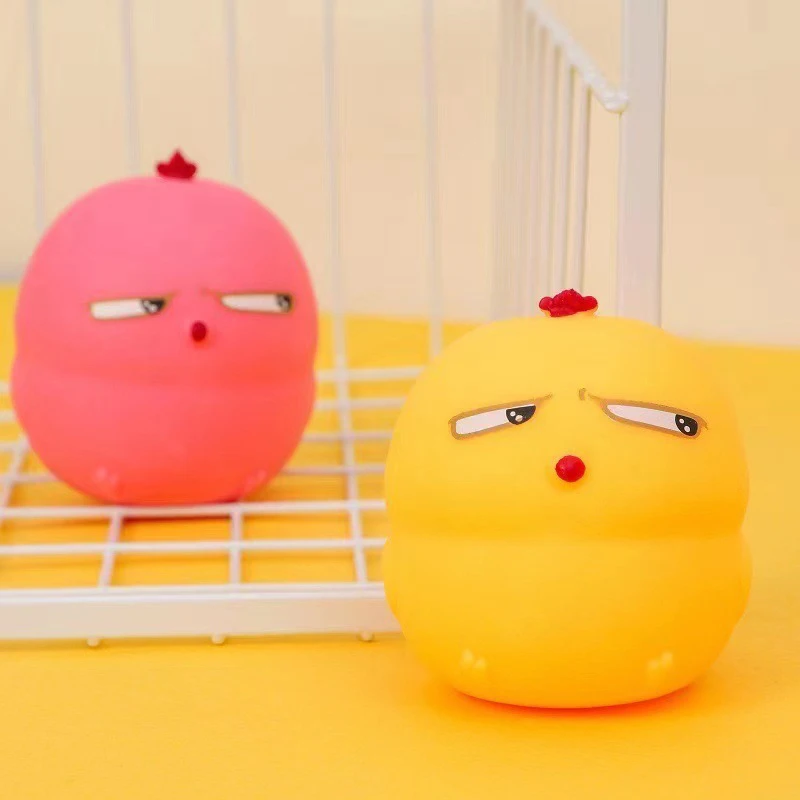 Cute Cartoon Chick Bird Squeeze Toy, Stress Relief, Soft Mochi Brinquedos, Slow Rebound, Presentes para adultos e crianças