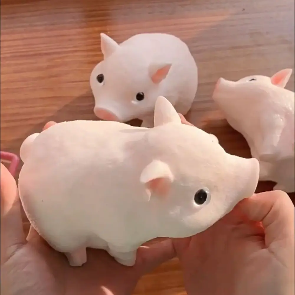 Slow Rebound Zodiac Piggy Squeeze Toy Cartoon Animal Simulation Piggy Squeeze Toys Soft Colorful Big Piggy Fidget Toy Office