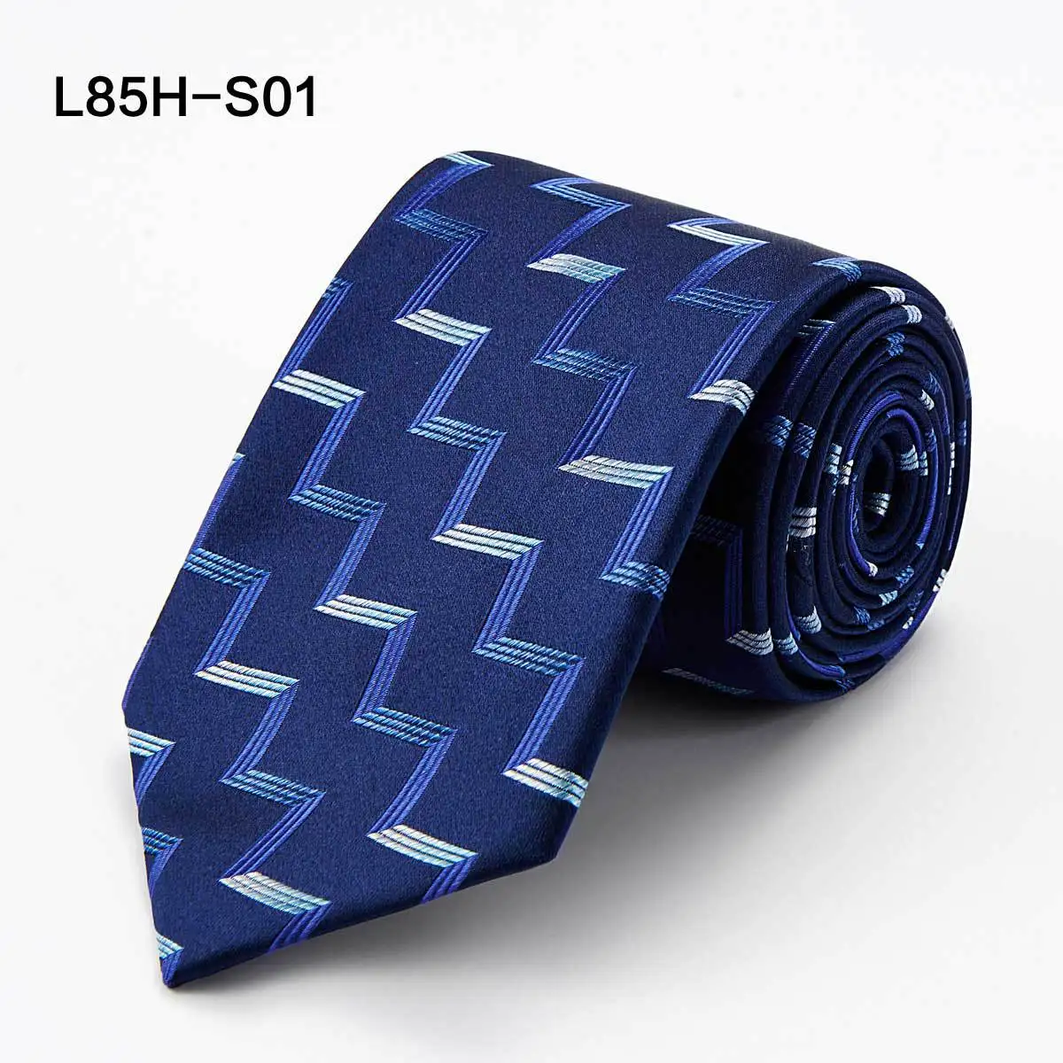 New Spot Business Silk Tie Men's Logo Jacquard Stripe Silk Tie