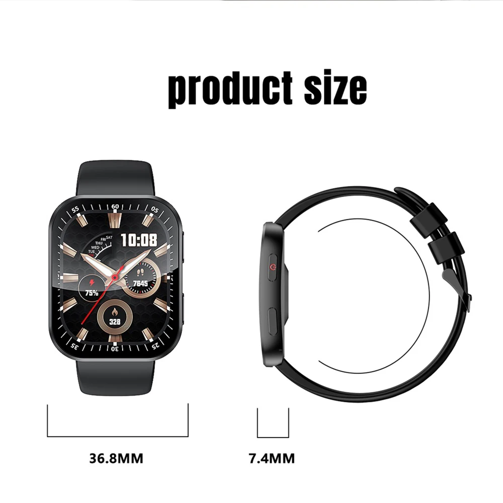 

Lady Smart Watch Women Men Information Reminder Ultra-thin Watch Body BT Call Smartwatch Heart Rate AMOLED Curved Screen Sports