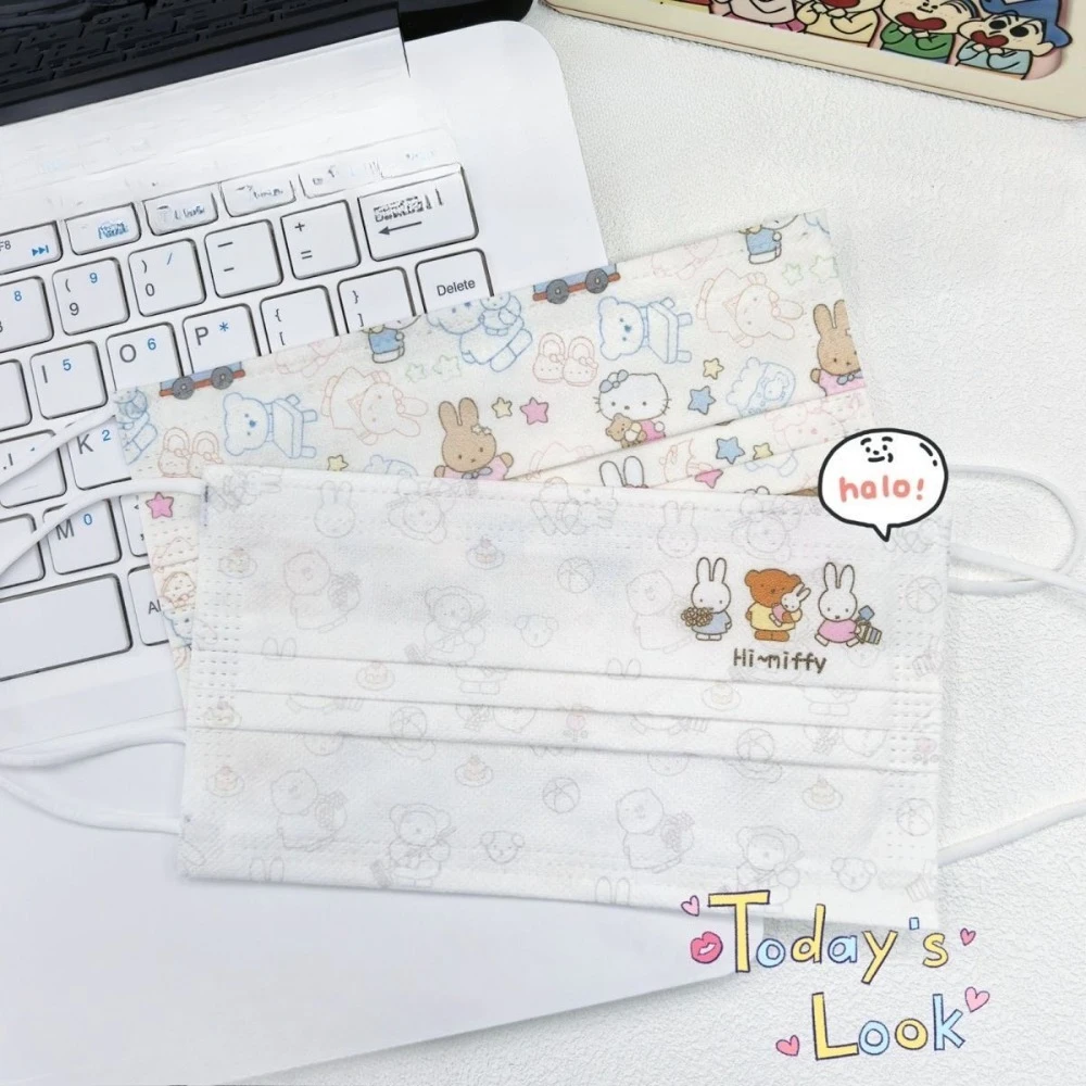 10/30/50/100 個かわいいかわいいミッフィーフェイ - Kids Face Mask のレビューと価格