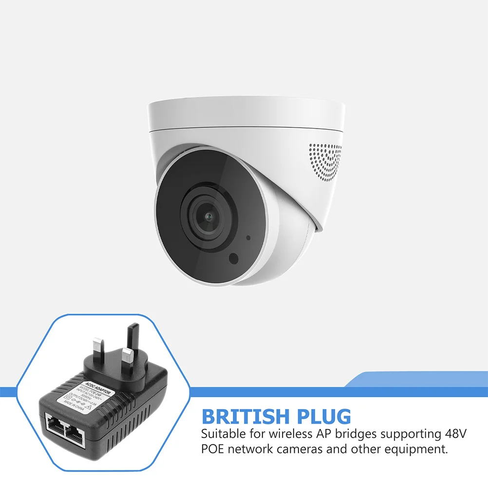 

Injector Dc 24V 1A Power Over Ethernet Adapter Uk Plug for Router Camera Power Supply Accessory Injector