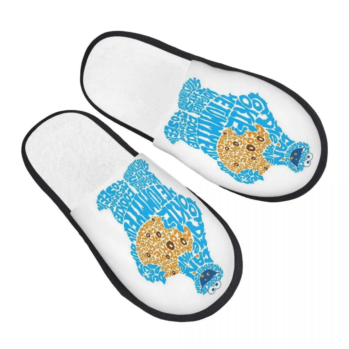 

Пользовательские телевизионные программы Cookie Monster, тапочки из пены с эффектом памяти, женские уютные теплые домашние тапочки