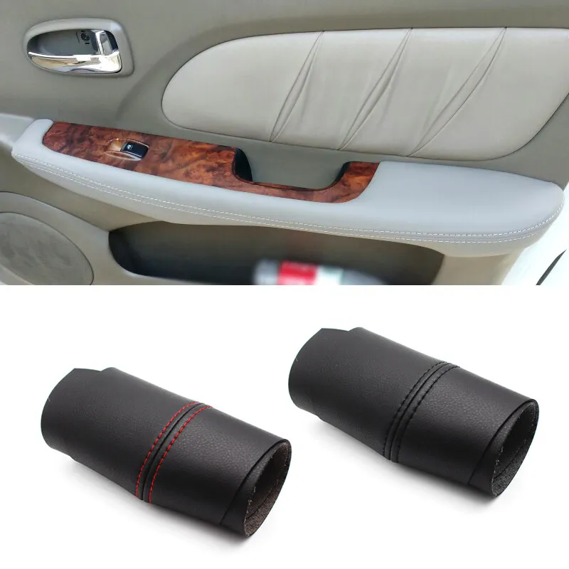 

4pcs Microfiber Leather For Hyundai Sonata 2004 2005 2006 2007 2008 Car Interior Door Handle Armrest Panel Cover Decoration Trim