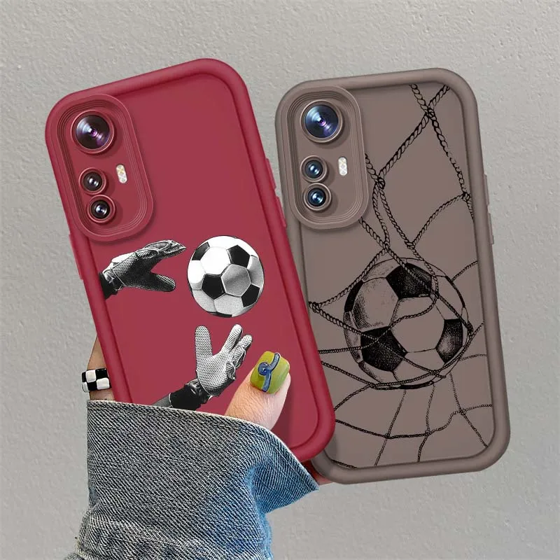 

Football Art Creative Hot Phone Case For Xiaomi Mi 15 14 14T Redmi 13 13T 13C 12C 14C 12 12T 11 11i Lite Pro 5G Eye Ladder