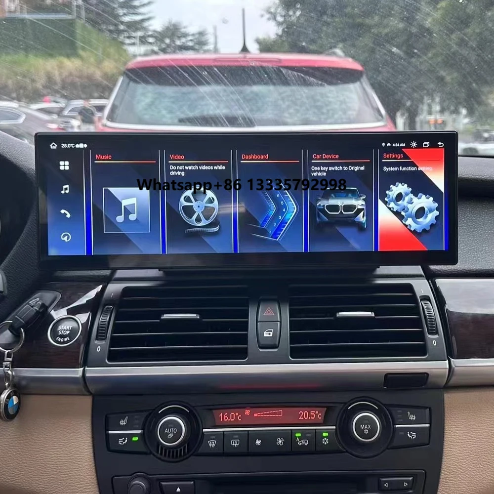 

Inch Qualcomm 668S Screen Car Player for BMW’ X5 X6 E70 E71 2007-2013 System Android CarPlay Auto Radio GPS Navigation