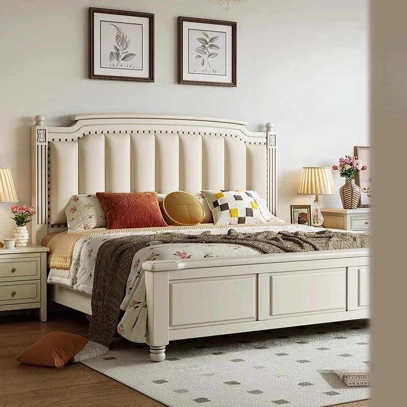 

Beauty Bedroom Bed Modern Design European Beauty Storage Wooden Bed Sleeping Portable Princess Cama Solteiro Home Furniture
