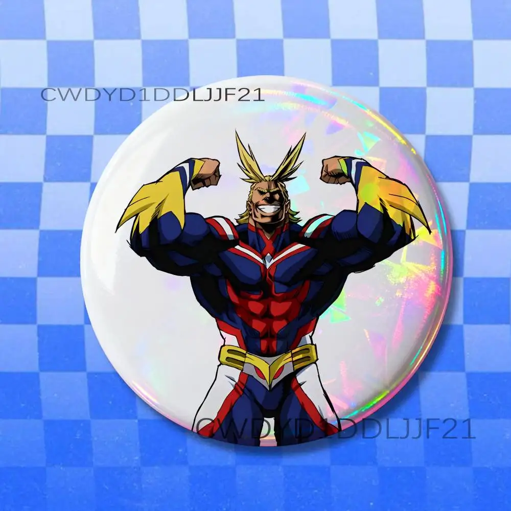 Hero A-All Might A-Academia Badge Brooch Figure Lapel Pins Clothes Backpack Fashion Cute Collection Decoration Display