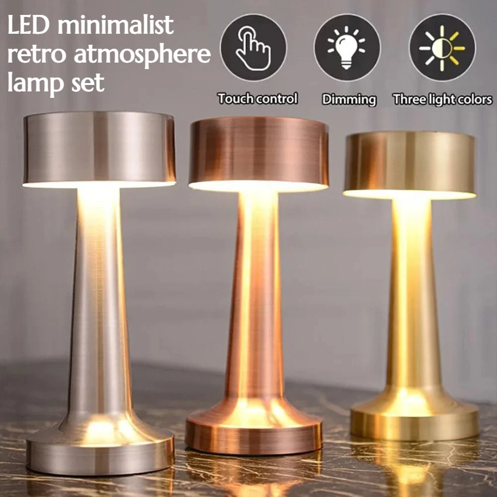 

LED Retro-style Home Decoration Craft Piece Ornament USB Charging Touch Switch with Adjustable Dimming Function