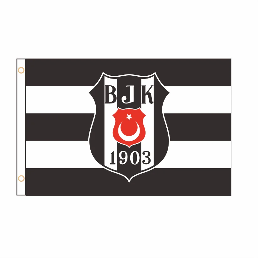Turkey FC Besiktas Flag Banner 2ft*3ft 3ft*5ft Celebration a Sign Of High Quality Indoor And  QZ-035