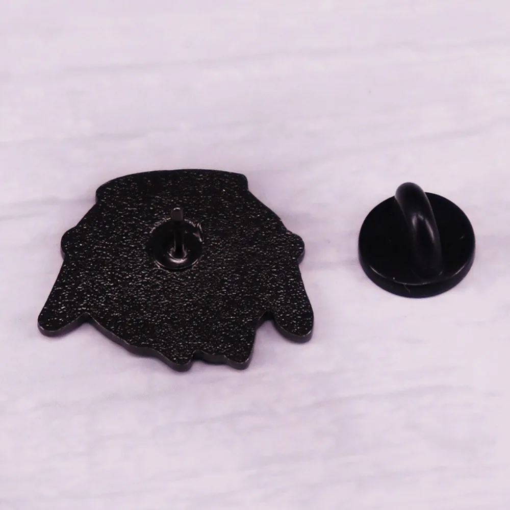 Dark Fantasy Mini Pot Doll Enamel Brooch Cartoon Figure Metal Lapel Pin Jacket Backpack Hat Decor Collectible Jewelry Gift Fans