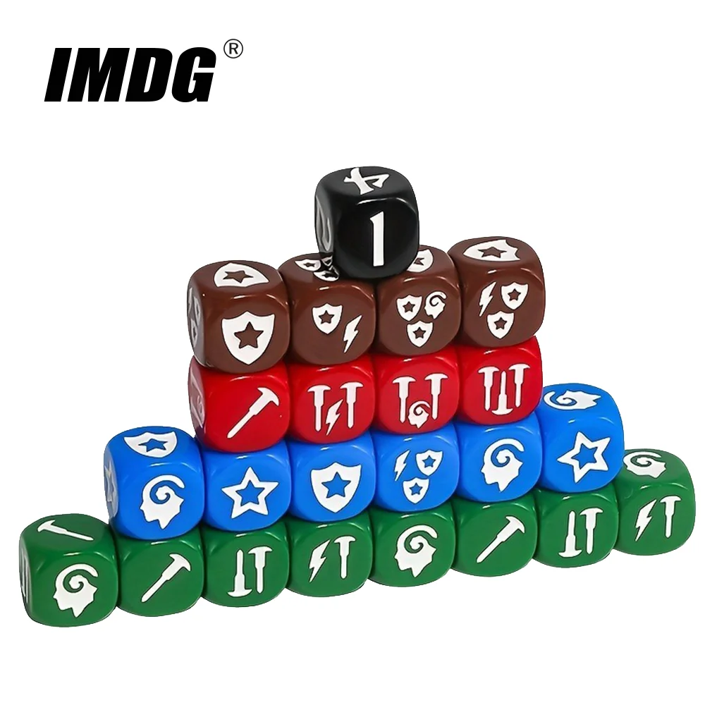 

23pcs/Pack 16mm Combination King Dice Casting Dice Board Game Accessories
