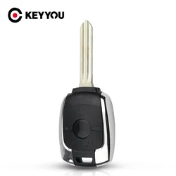 KEYYOU New Car Keys For SsangYong Actyon Kyron Rexton Korando 2012 Fob 2 Buttons Replacement Remote Key Shell Case