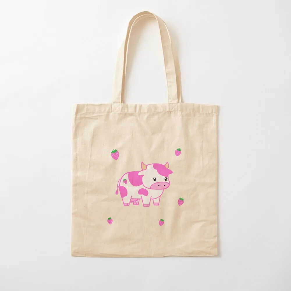 

look at you, strawberry cow Tote Bag Cloth bag shopper bag women Women's Canvas stote Canvas Tote