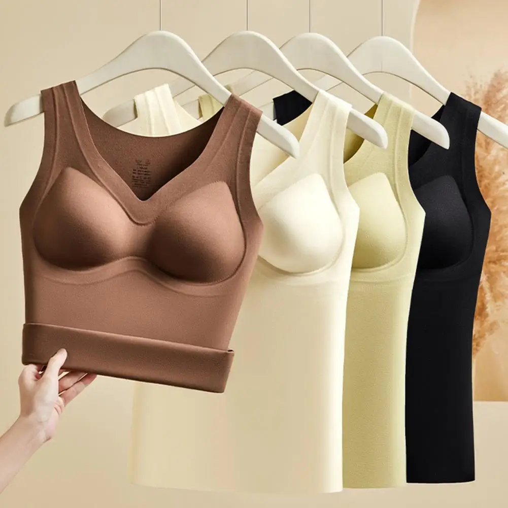 

Майка для женщин Мягкая термомайка с контролем живота 2-в-1 Body Shaper Cami Vest для женщин Зимняя теплая майка База
