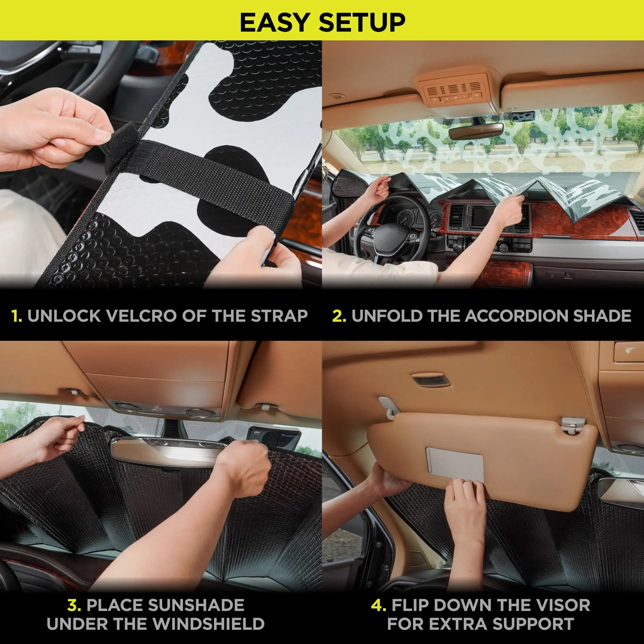 مظلة شمسية مقاس عالمي عبوة واحدة، مقاس 63 بوصة × 28.5 بوصة