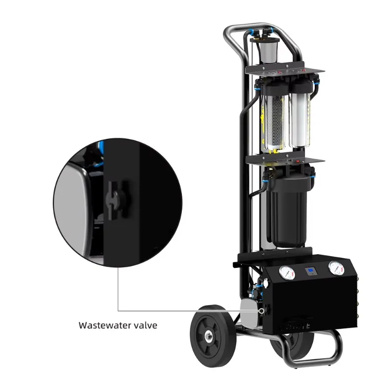 Reverse osmosis water filter system car wash purified water window cleaning trolley system water