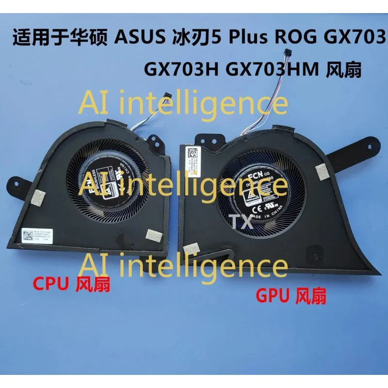 Original for ASUS Plus ROG GX703 GX703H GX703HM CPU GPU COOLING FAN R L