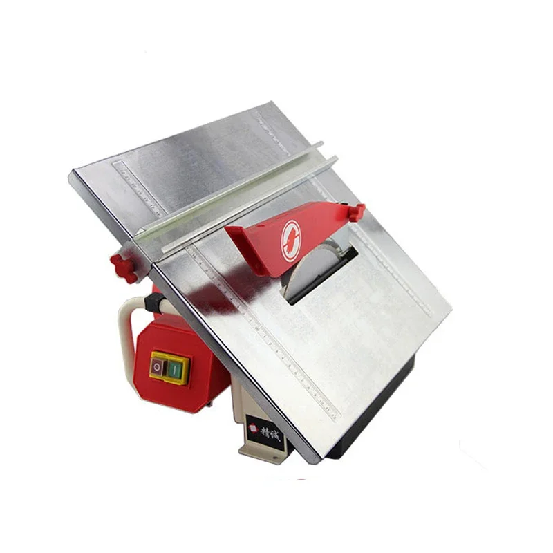 Small Sawing Machine 600W Mini Portable Desktop Sawing Machine, Can Tilt 0-45 °, Used for Cutting Wood and Tiles