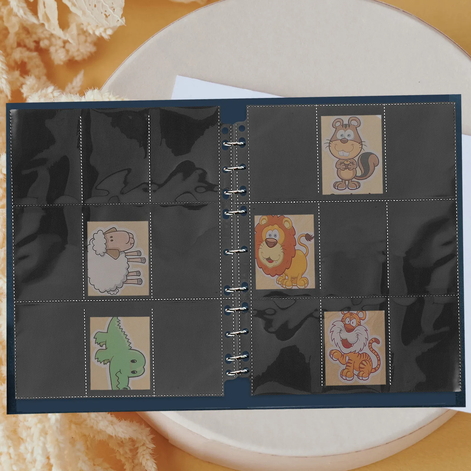 

10 листов карточных вкладышей для альбомов, карманы-держатели из ПВХ-пластика для альбомов