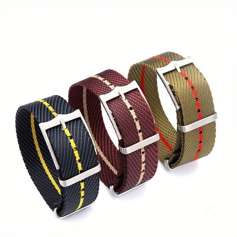 1pc Nylon Uhr Band Armee Militär Strap Stoff Leinwand Armband Männer Sport Armband