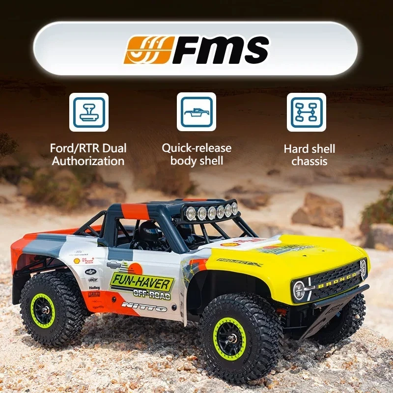 

FMS FSC18 1:18 Rc Car EB Brush/Brushless Short Truck RTR/RS Version Off Road Racing Model Rc Car Adult Gifts Toys