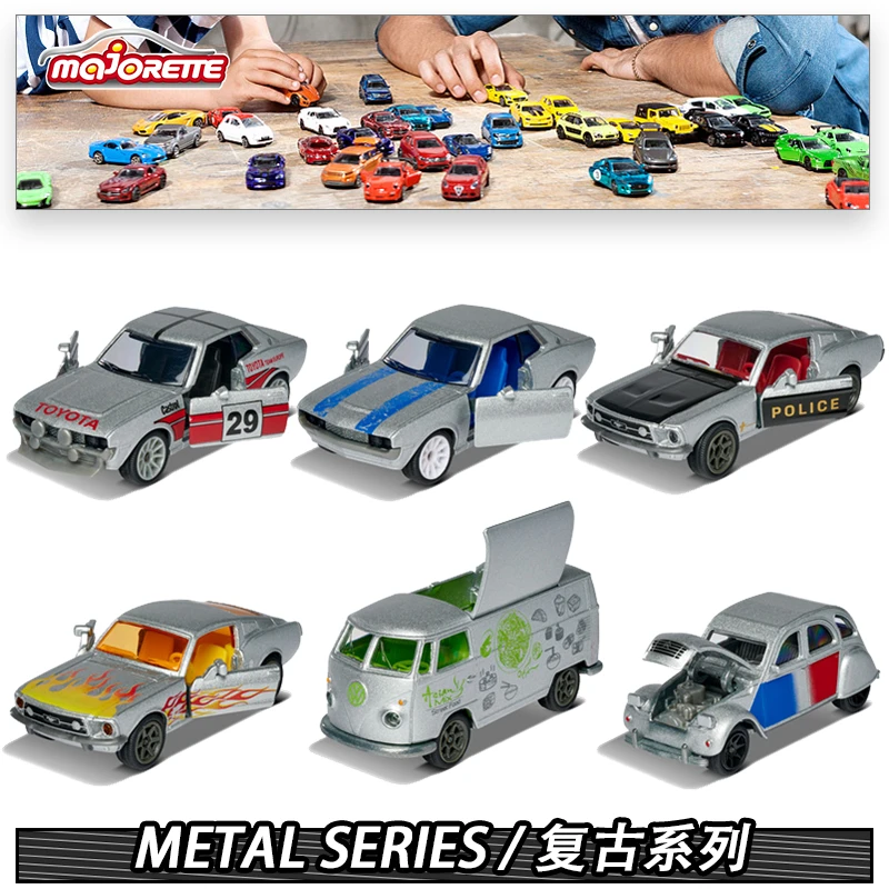 Majorette 2019 1/64 METAL SERIES CITROEN 2CV  CELICA GT FORD MUSTANG police Die-cast Model Collection Toy Vehicles