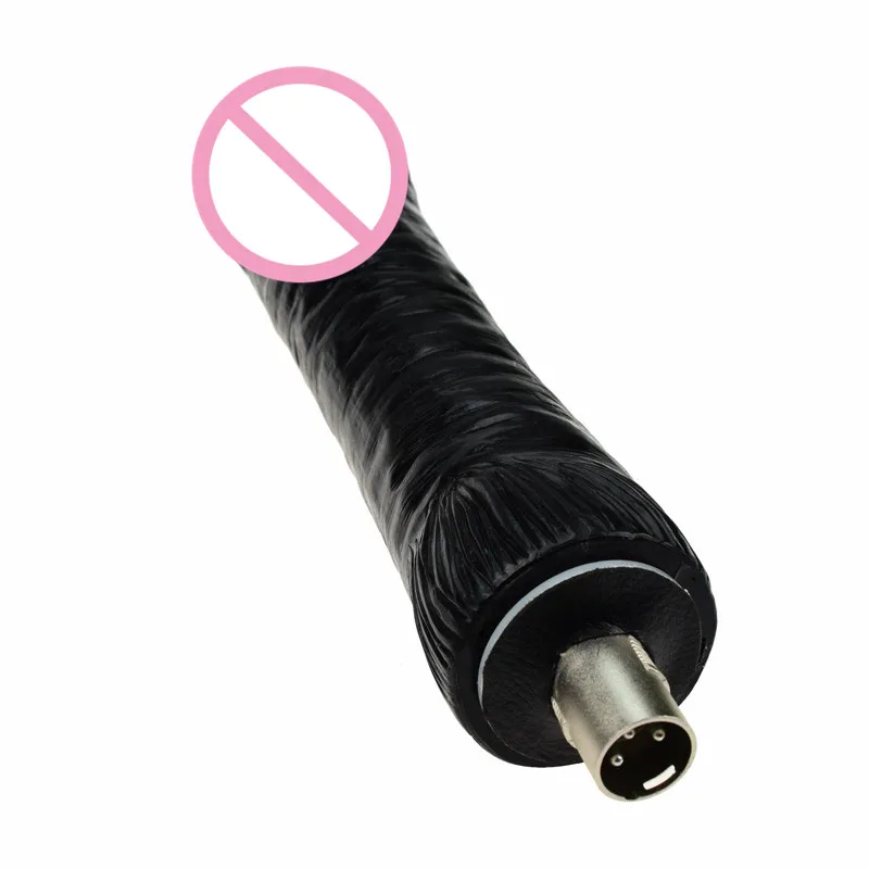 ملحقات آلة الجنس Auxfun 3XLR دسار أسود كبير مع موصل 3XLR، حجم مثالي 9.6 بوصة طول 5.5 بوصة مقاس