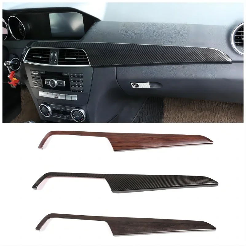 

Car Accessories RHD LHD Center Dashboard Panel Trim ABS Matte Black Decorate Cover Kits For Mercedes Benz C Class W204 2011-2013