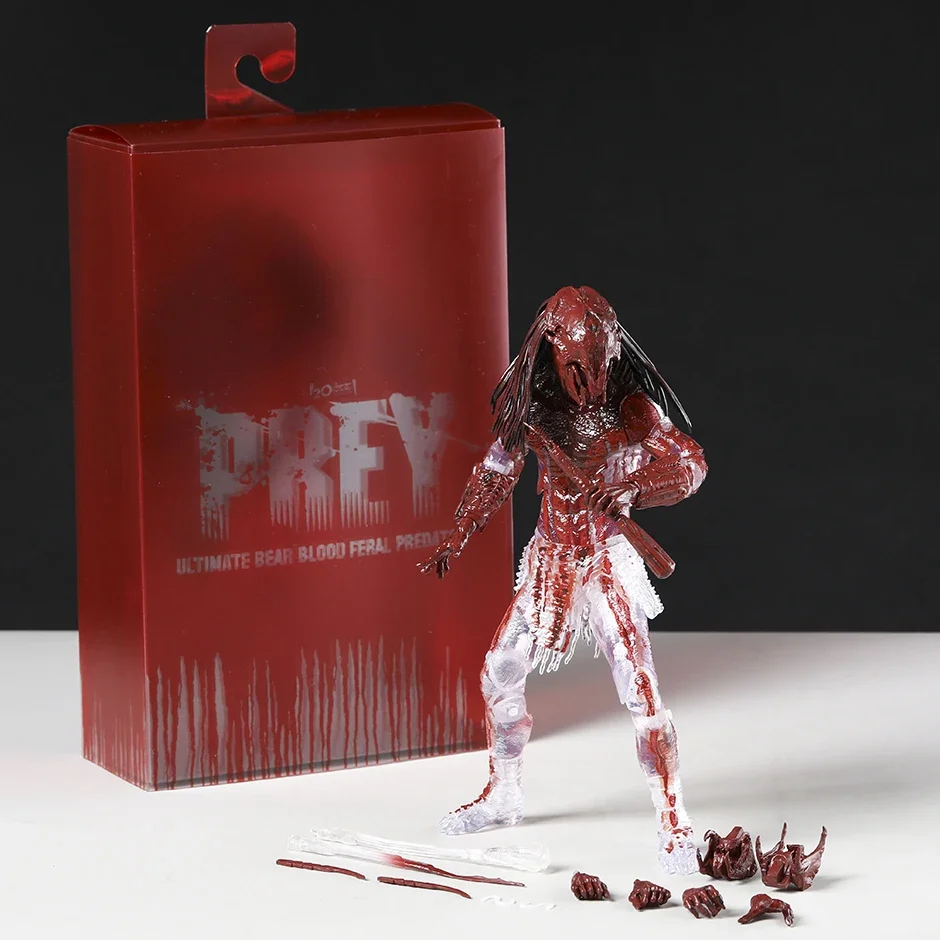 NECA Prey Bear Blood Feral Predator Ultimate Action Figure ของเล่นสะสมสําหรับคริสต์มาสของขวัญ