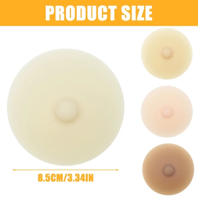 Nipple Covers for Women Girls Reusable Breast Petals Self Adhesive Nipples Stickers Silicone Pasties with Nipples Gifts