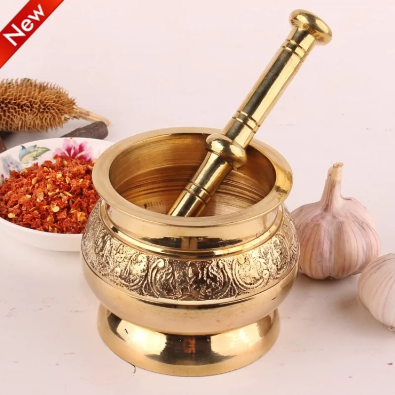 

Brass tamper, garlic press, Chinese herbal medicine tamper, medicine tamper, grinding jar variety specifications are available