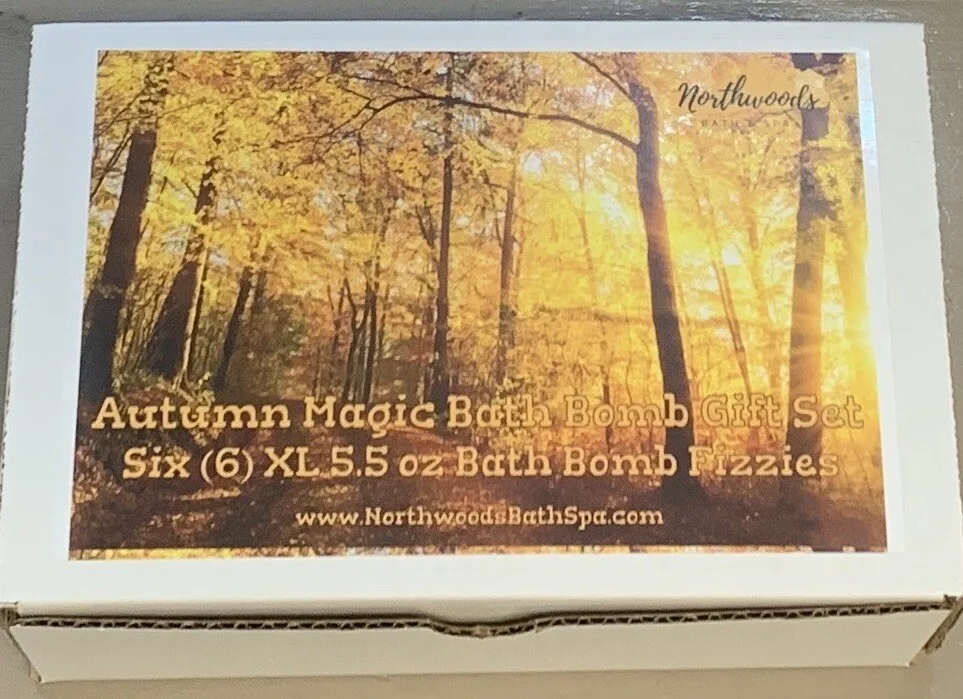 مجموعة كرات الاستحمام الخريفية السحرية المكونة من 6 قطع - علاج عطري مهدئ لترطيب البشرة - سبا عائلي - رعاية ذاتية