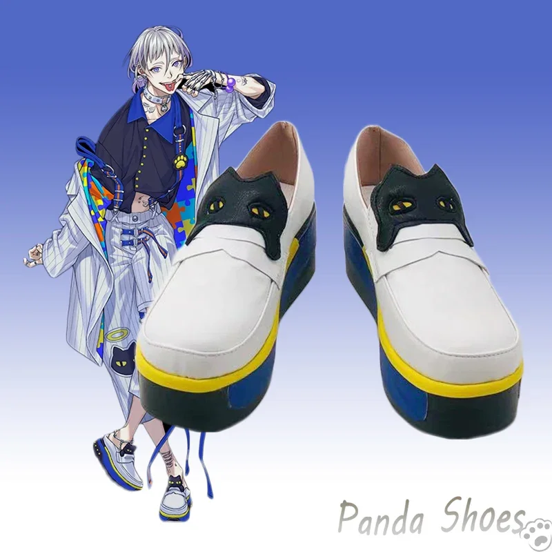 

Paradox Live Natsume Ryu Cosplay Shoes Anime Cos White Boots Ryu Cosplay Costume Prop Shoes for Con Halloween Party