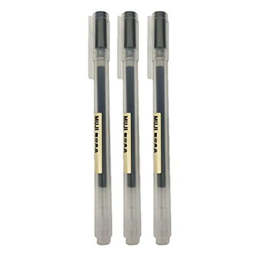 

Gel Ink Ball Point Pen, Black, 0.5mm, Pack of 3 Japan Import
