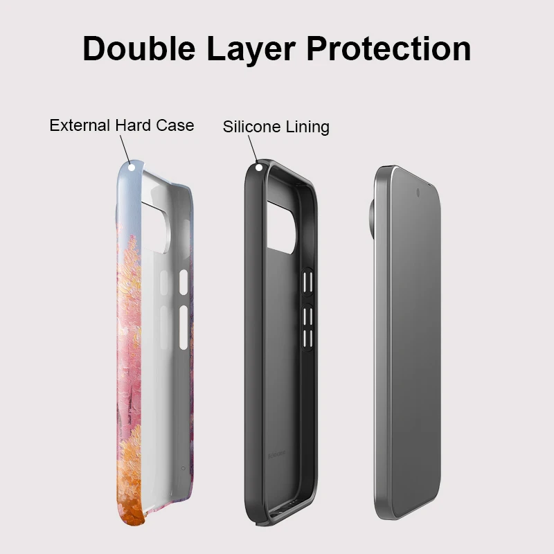 Fcicicase Matte Acrylic Phone Case For Google Pixel 10 9 Pro XL 8 9 10 Pro 7A 8A 10A Tree Pattern Anti-knock Protective Capa - view 4