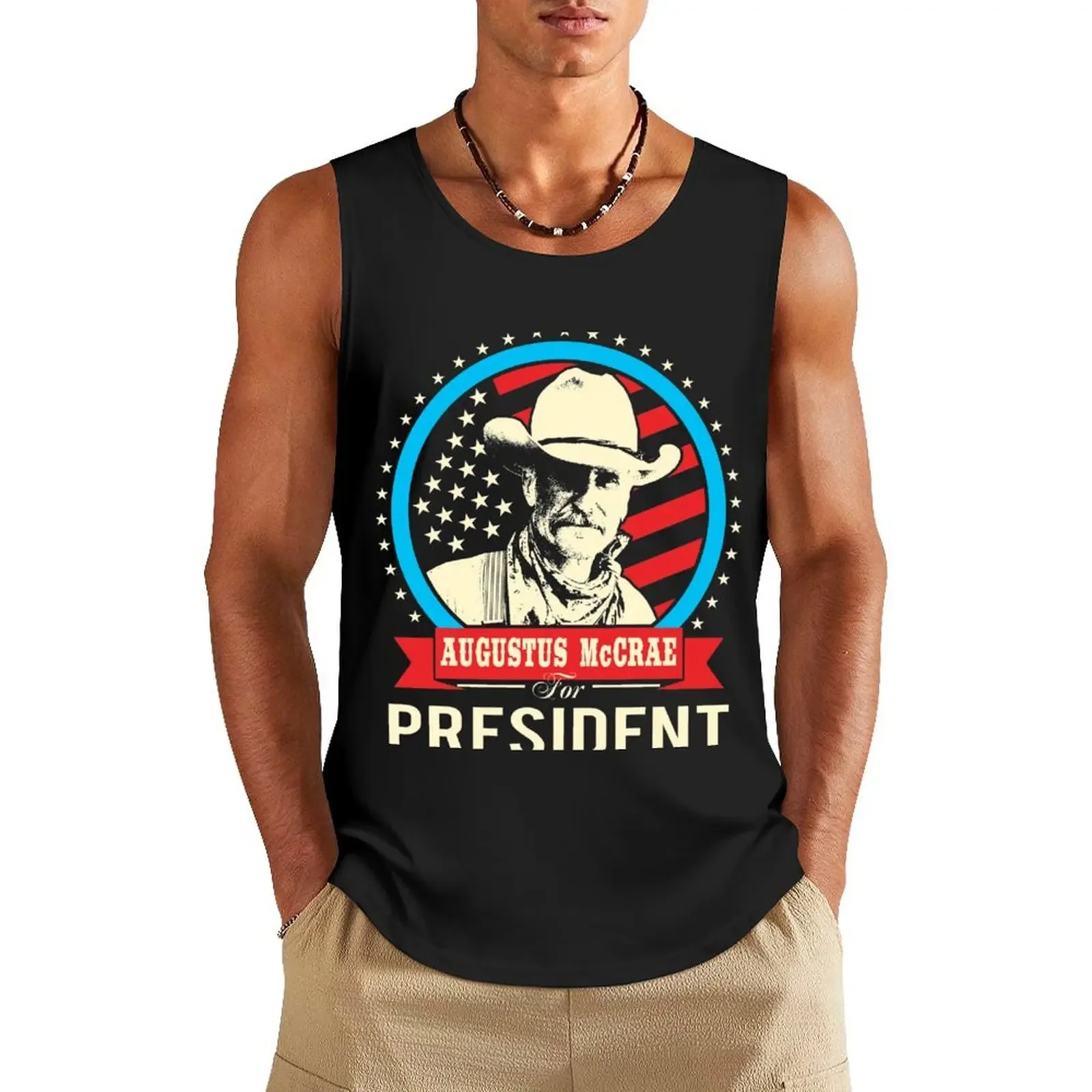 

Lonesome dove - Augustus McCrae for President Tank Top bodybuilding men clothes basketball