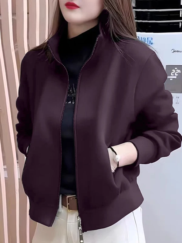 

Модный женский кардиган/жакет с двойной молнией, осенне-зимний, свободного кроя, стройнящий, для повседневной носки, из смесового хлопка