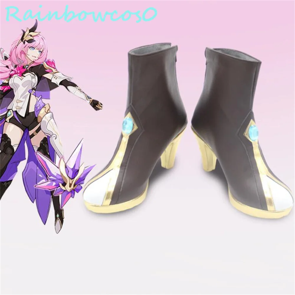 Elysia Honkai Impact Cosplay Botas, Anime Game, Dia das Bruxas, Natal, RainbowCos0, W3477