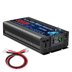 Pure Sine Wave Inverter 12V 220V 110V 2000W 4000W 5000W DC To AC 50Hz 60Hz Portable Power Voltage Converter Car Solar Inverter
