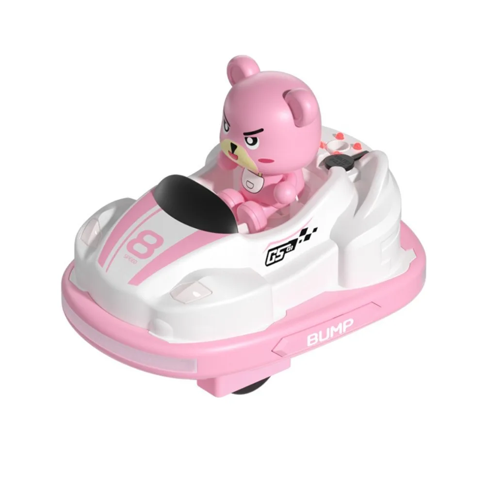 Mini Remote Control Bumper Cars Controlled with Spray, Lights and Music Ejecting Bumper Car Set Go Kart Battle Interaction