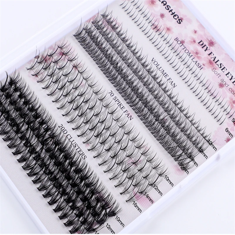 404 clusters/Boxes DIY persistent curling Not easy to fall off  natural look segment eyelash kit