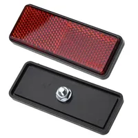 1Pc ATV Rear Reflector Motorcycle Bike Scooter Quad Red Rectangle Reflective Plate Warning Reflector