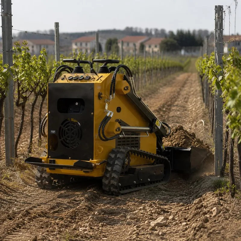300kg Stand on Skid Steer Loader Stable Track Drive Customized Small Construction Site Operator Standing Platform