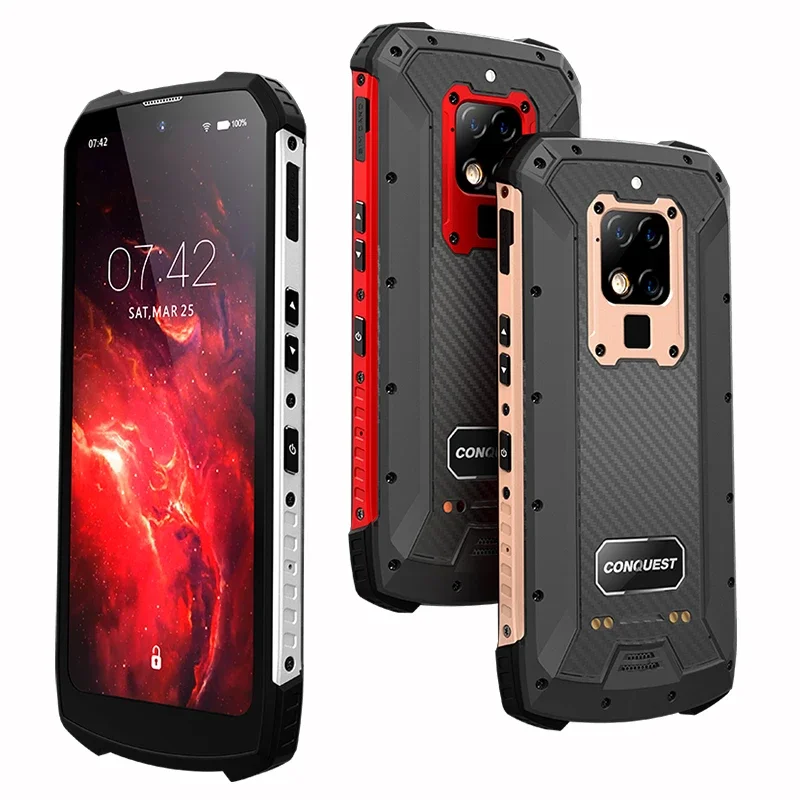 S16 Android 9 8gb+128gb  6000mAh low temperature battery waterproof IP68 rugged cellphone mobile 4g rugged phone