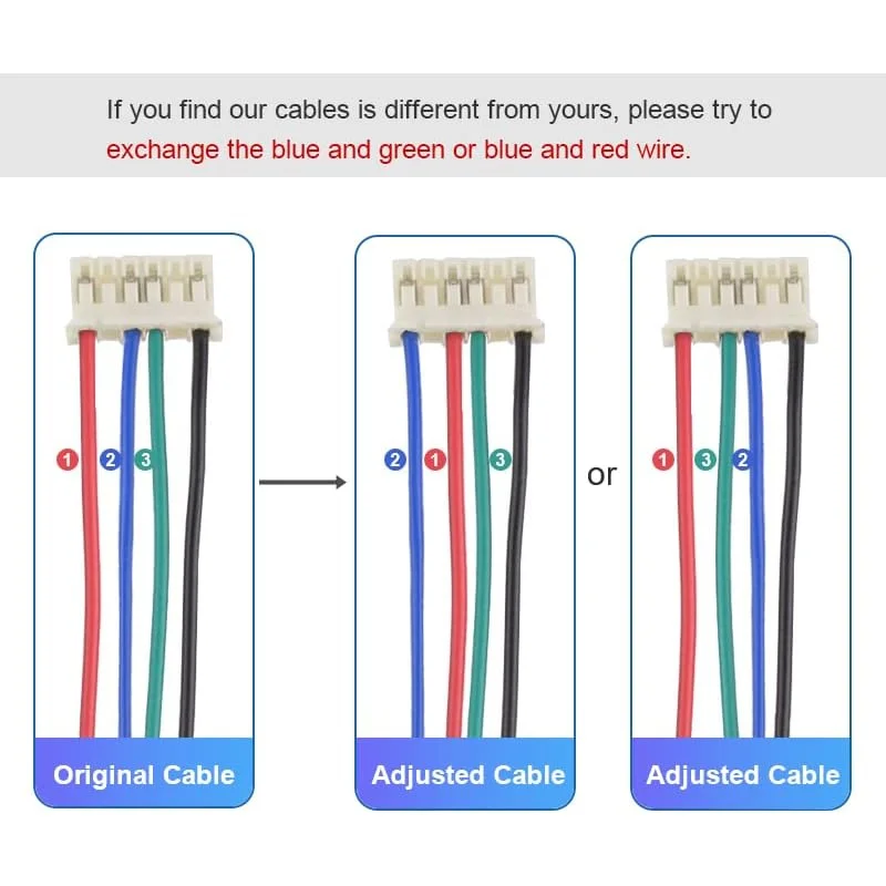 17 محرك متدرج ثنائي القطب 1.5A 42Ncm 1.8 °   2 المرحلة 4 أسلاك مع موصل كابل 1 متر، 42x42x38mm السائر عزم دوران عالي منخفض الضوضاء