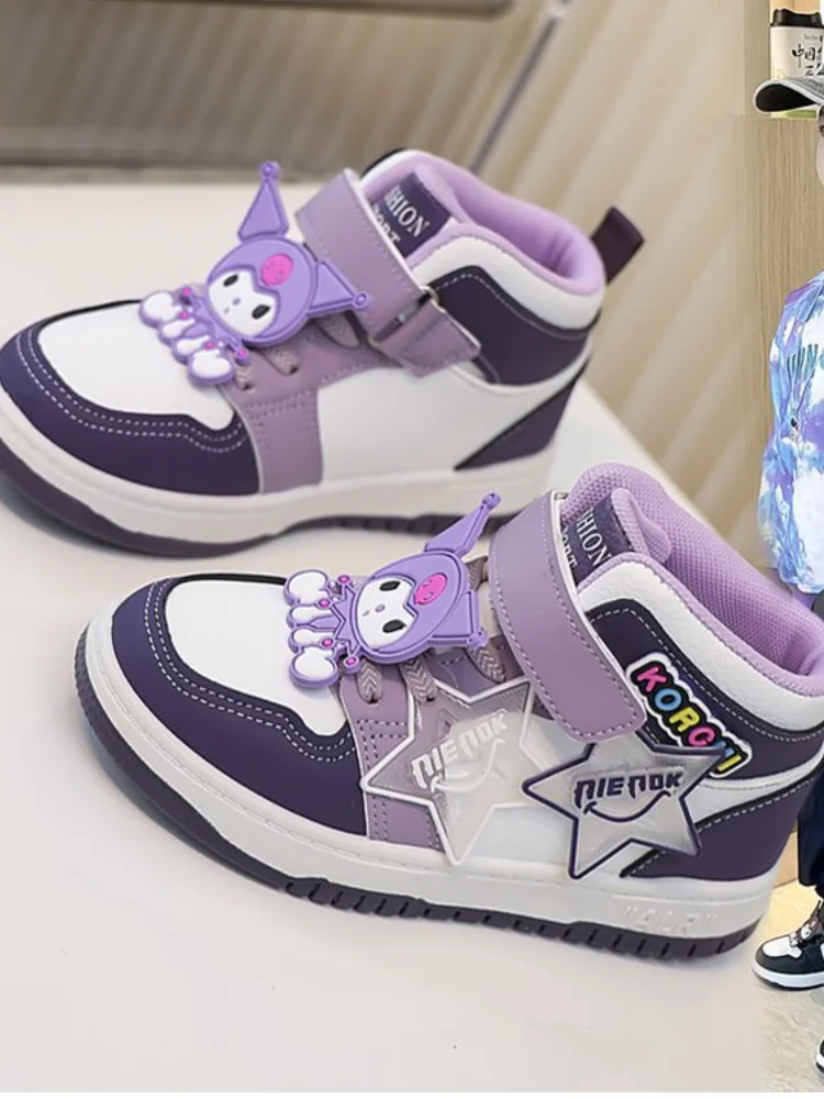 

Популярные модные кроссовки Sanrio Girl My Melody Kawaii, студенческие весенне-осенние сезоны, детская повседневная обувь с героями мультфильмов в стиле аниме, новый стиль